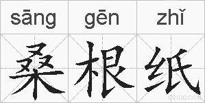 桑根纸的拼音
