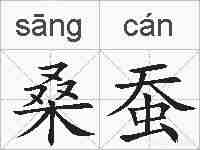 桑蚕的拼音