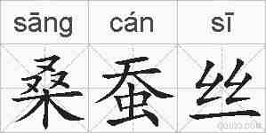 桑蚕丝的拼音