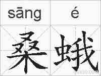 桑蛾的拼音