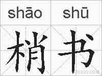 梢书的拼音
