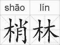 梢林的拼音