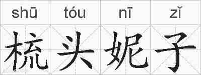 梳头妮子的拼音