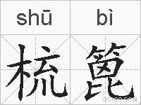 梳篦的拼音