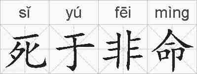 死于非命的拼音
