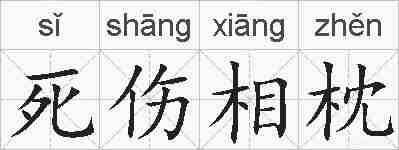 死伤相枕的拼音