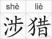 涉猎的拼音