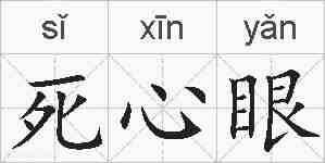 死心眼的拼音