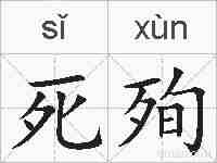 死殉的拼音