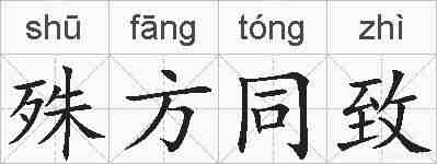 殊方同致的拼音