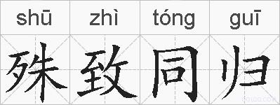 殊致同归的拼音
