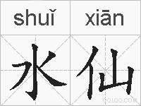 水仙的拼音