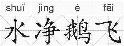 水净鹅飞的拼音