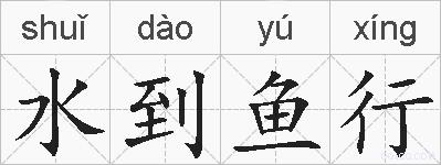 水到鱼行的拼音