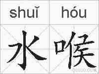 水喉的拼音