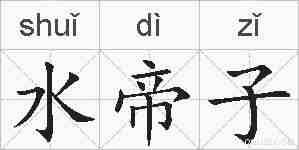 水帝子的拼音