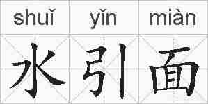 水引面的拼音