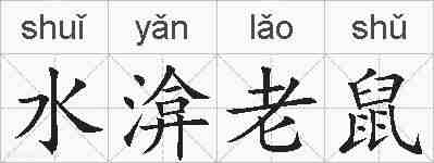 水渰老鼠的拼音