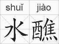 水醮的拼音