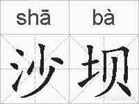 沙坝的拼音