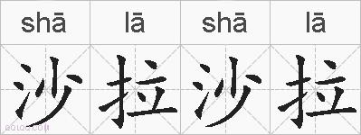 沙拉沙拉的拼音