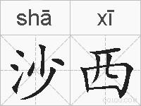 沙西的拼音