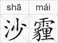 沙霾的拼音