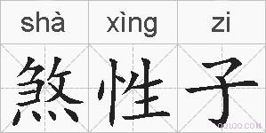 煞性子的拼音