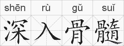 深入骨髓的拼音