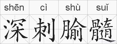 深刺腧髓的拼音