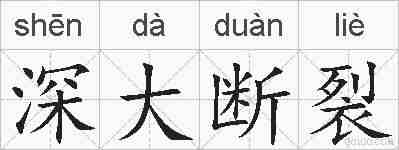 深大断裂的拼音