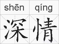 深情的拼音