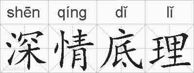深情底理的拼音