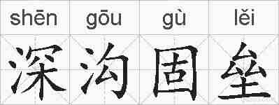 深沟固垒的拼音