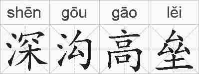 深沟高垒的拼音