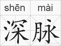 深脉的拼音