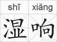 湿响的拼音