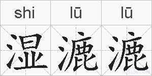 湿漉漉的拼音