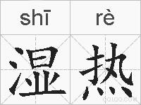 湿热的拼音