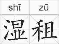 湿租的拼音