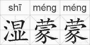 湿蒙蒙的拼音