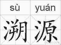 溯源的拼音