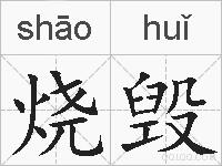 烧毁的拼音