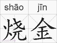 烧金的拼音