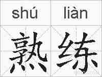 熟练的拼音