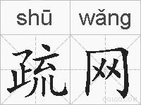 疏网的拼音
