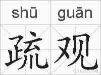 疏观的拼音