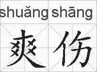 爽伤的拼音