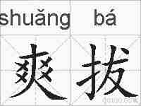 爽拔的拼音