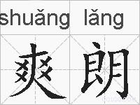 爽朗的拼音